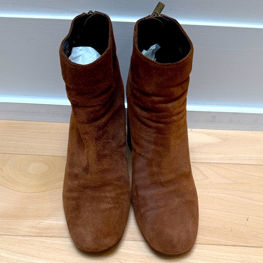 Stuart Weitzman Chestnut Suede Ankle Boots
